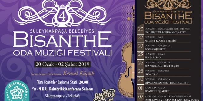 Bisanthe 4. Oda Müziği Festivali başlıyor