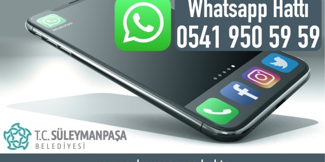 Süleymanpaşa Belediyesi WhatsApp hattı hizmete girdi
