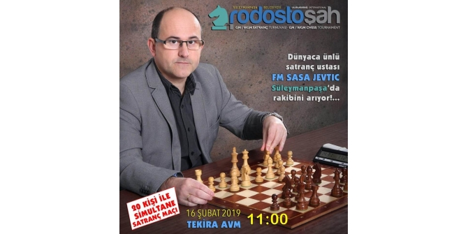 Dünyaca ünlü satranç ustası 20 kişiye karşı satranç oynayacak