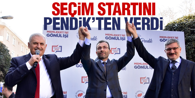 Binali Yıldırım seçim startını Pendik’ten verdi