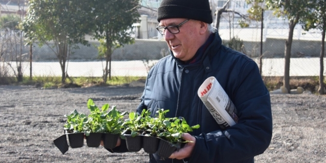 Ücretsiz fidan ve çiçek dağıtımına yoğun ilgi