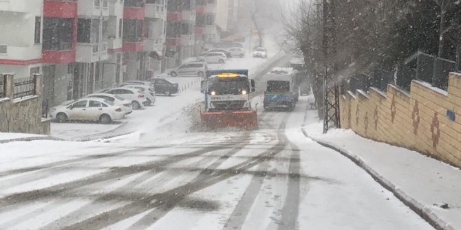 Süleymanpaşa’da kar hazırlığı