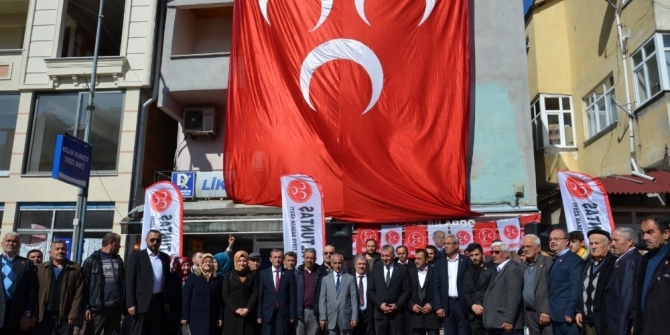 Kastamonu MHP İl Başkanlığı Pınarbaşı seçim irtibat bürosunun açtı