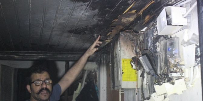 Beşiktaş’ta yangınla uyandılar