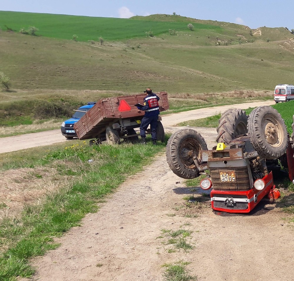 Tekirdağ Ergene'de traktörün altında kalan çiftçi hayatını kaybetti