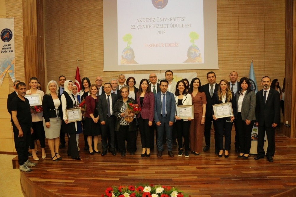 Akdeniz Üniversitesi Çevre hizmet ödülleri sahiplerini buldu