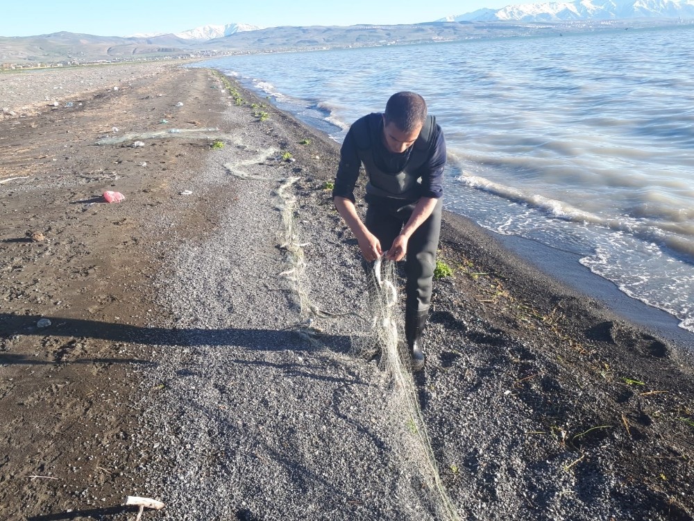 Van’da yapılan operasyonda 750 kilo inci kefali balığı ele geçirildi