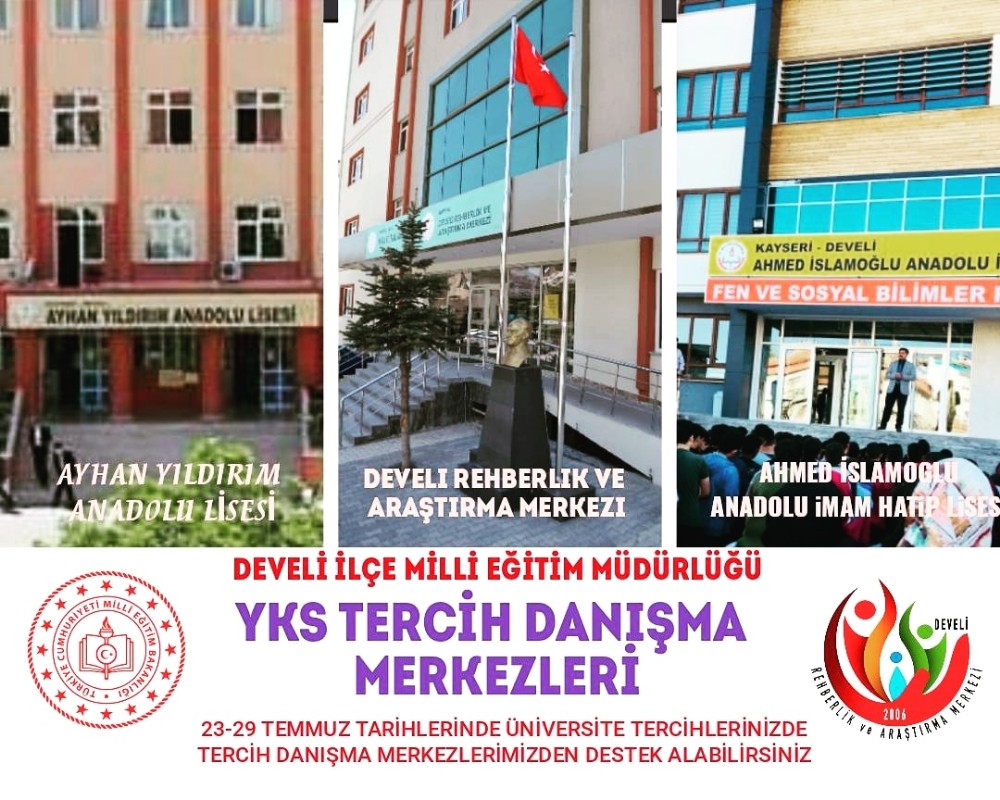 Develi İlçe Milli Eğitim Müdürlüğü Üniversite Tercihleri İçin Tercih Danışma Merkezleri Oluşturdu