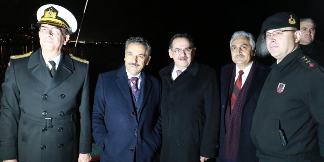 Samsun protokolü yeni yıla denize açılarak girdi