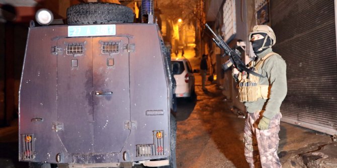 Gaziantep’te 727 polis katıldığı uyuşturucu operasyonu başlatıldı