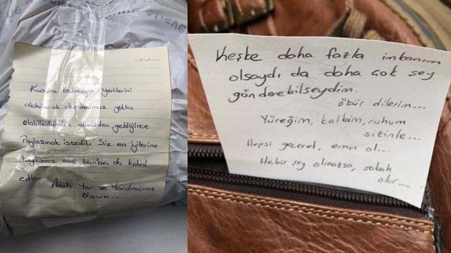 Elazığ yardım kolisindeki not herkesi duygulandırdı!