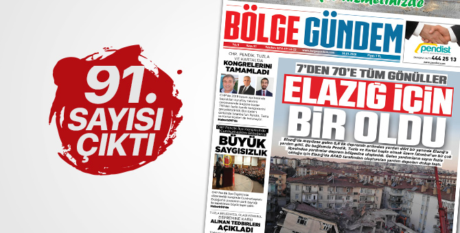 Bölge Gündem Gazetesi'nin 91. Sayısı çıktı