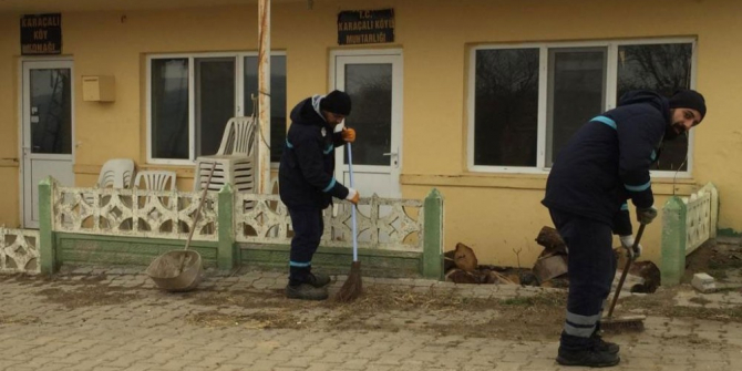 Temizlik çalışmaları kırsal mahallelerde de aralıksız sürüyor
