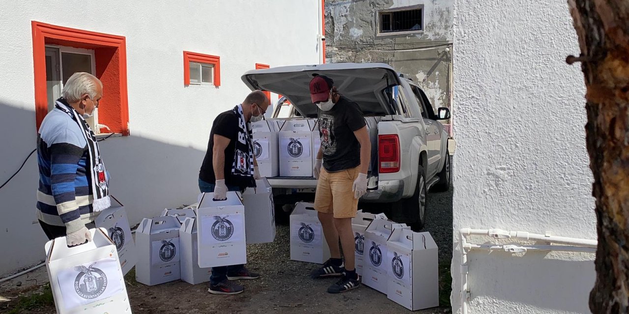 Bozcaada Beşiktaşlılar Derneği'nden 60 aileye yardım eli