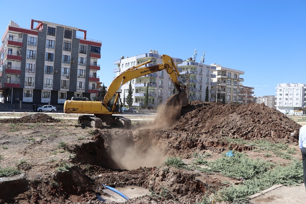 Şanlıurfa'da tren yolu park çalışmaları başladı