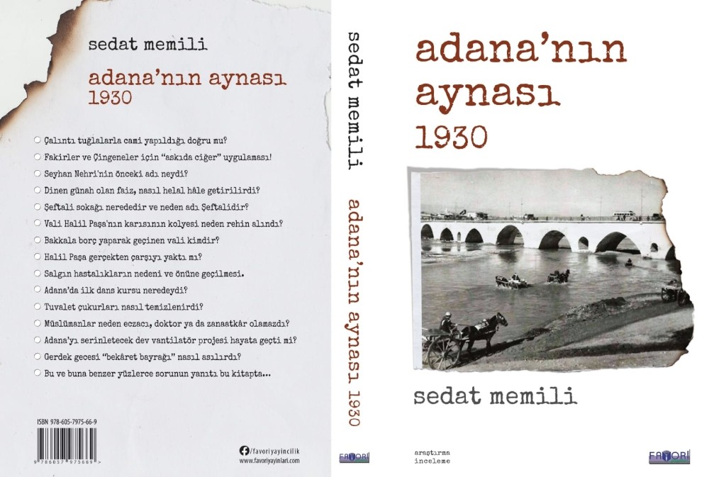 Sedat Memili’nin yeni kitabı: "Adana’nın Aynası 1930" yayımlandı