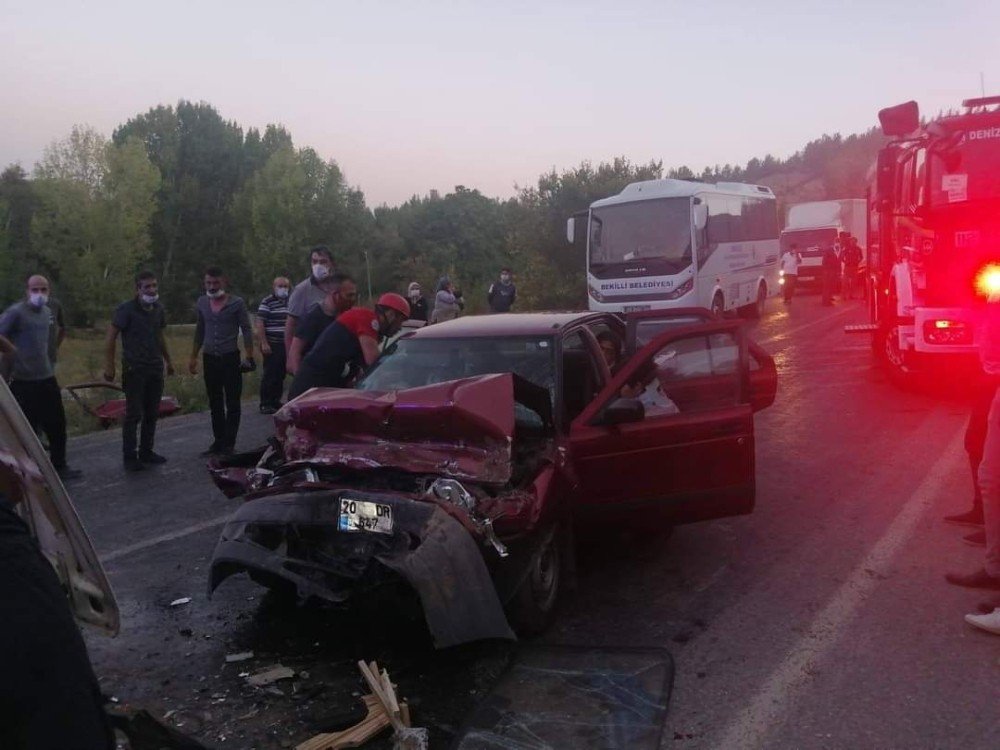 Denizli'de kaza: 1 ölü, 3 yaralı