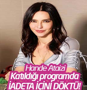 Hande Ataizi, Jülide Ateş'in 40 programında adeta içini döktü!