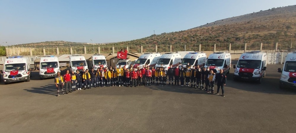 Cilvegözü Sınır Kapısı'nda UMKE ekibi Ata’yı böyle andı