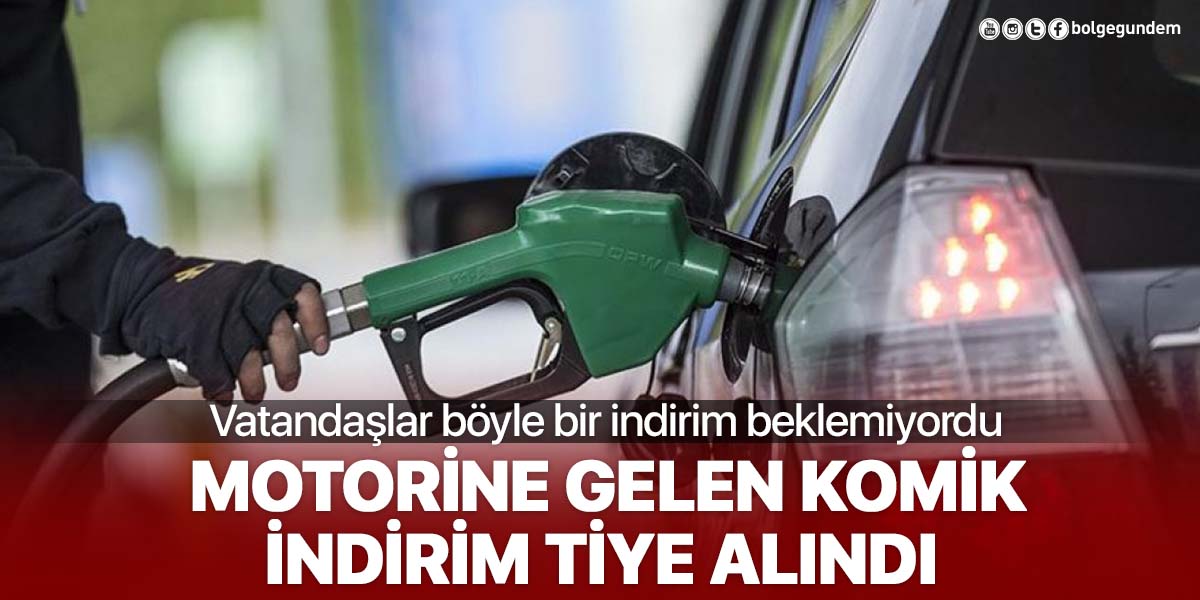 Motorine gelen komik indirim vatandaşlar tarafından tiye alındı