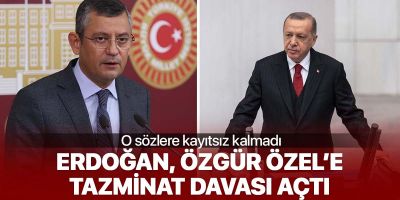 Son dakika| Cumhurbaşkanı Erdoğan o ifadelere kayıtsız kalmadı! Özgür Özel'e 250 bin TL'lik dava açtı