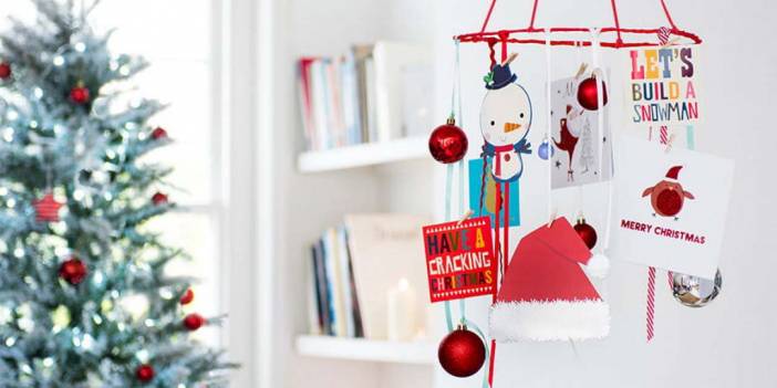 Yılbaşı kartı yapımı kolay / Yılbaşı kartı yapımı örnekleri