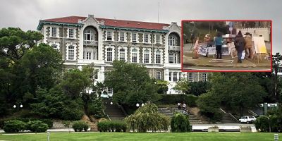 Son dakika: Başsavcılık, Boğaziçi Üniversitesi önünde Kabe fotoğrafının yere serilmesine soruşturma başlattı