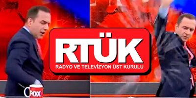 RTÜK'ten bardak fırlatan FOX TV sunucusu Selçuk Tepeli'ye ceza!