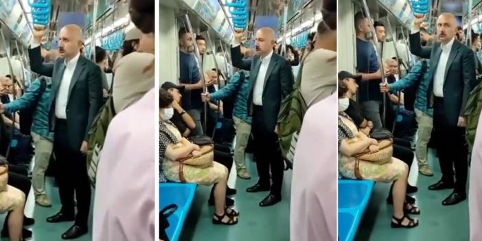 Sosyal medya bu anları konuşuyor! Bakan Adil Karaismailoğlu, Marmaray'da seyahat ederken görüntülendi