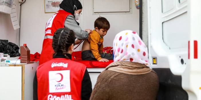 Kızılay’ın afet bölgelerindeki yardım çalışmaları devam ediyor