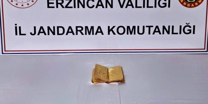 Erzincan'da altın kitap operasyonu, 14 sayfa, 165 gram!