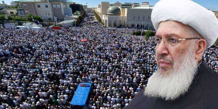 Menzil grubunun liderini Abdülbaki El Hüseyni'yi son yolculuğuna 250 bin kişi uğurladı