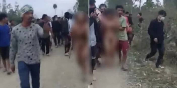 Hindistan'da insanlık dışı olay! Çete üyeleri iki kadına toplu tecavüz görüntüleri yayınlandı!