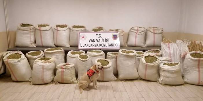 Van’da operasyon! 2 ton esrar ele geçirildi
