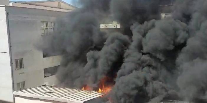 Bankanın çatısındaki klima motoru bomba gibi patladı, ortalık savaş alanına döndü! Bankacılar neye uğradığını şaşırdı!