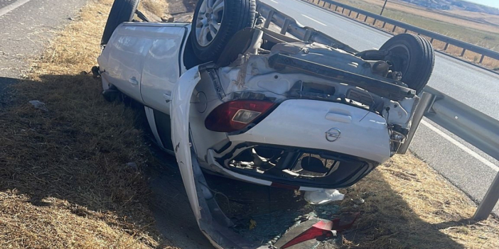 Otomobil takla attı, 2’si bebek 4 kişi yaralandı