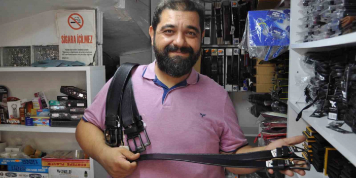 Esnaf vatandaşlara kösele kemeri tavsiye ediyor