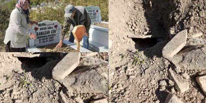 Bartın'da ölen oğlunun mezarına giden anne, gördüğü manzara karşısında baygınlık geçirdi!