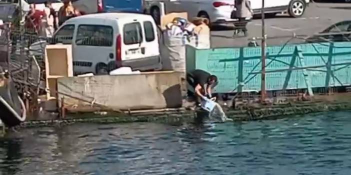 Beyoğlu’nda kağıt toplayıcısının hilesi görenleri şaşırttı!