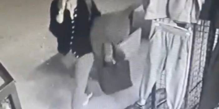Eskişehir’de ilginç hırsızlık kamerada! Kucağında oyuncak ayısıyla bakın ne çaldı!