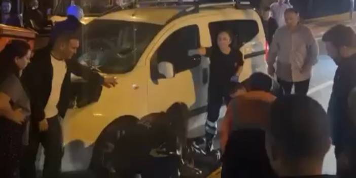 Eyüpsultan'da korkunç kaza! Hızla gelen araç karşıya geçen yayaları biçti!