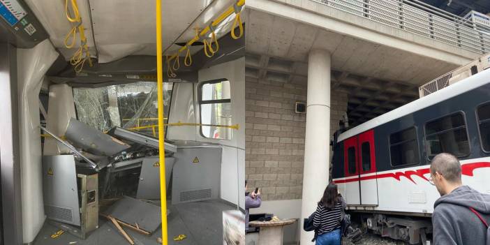 İzmir metrosunda kaza: Araç raydan çıktı, duvara çarptı! Bölgeye çok sayıda ekip sevk edildi