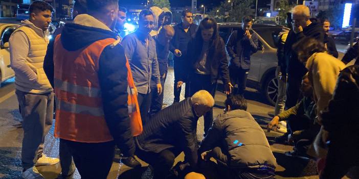 Kaza başında can pazarı! Vatandaşların müdahalesi hayata tutunduramadı!