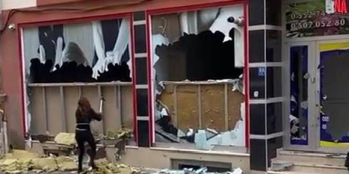 Öfkeli kadın resmen terör estirdi!