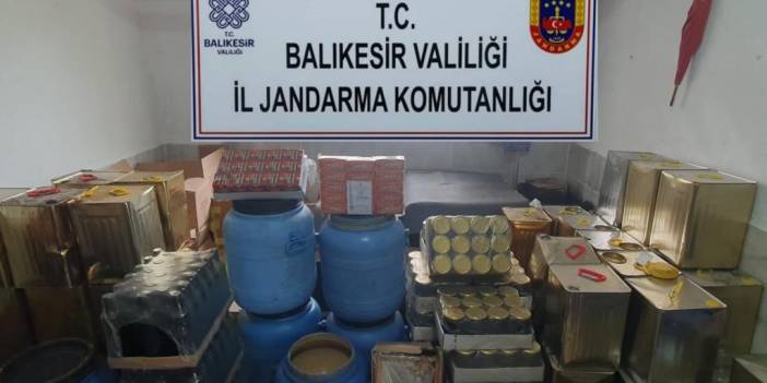 Balıkesir'de sahte zeytinyağı üreten şebekeye baskın!