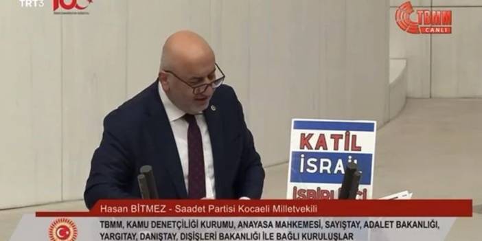 Saadet Partisi Kocaeli illetvekili Hasan Bitmez TBMM Genel kurulunda kürsüde konuşurken fenalaşarak yere yığıldı