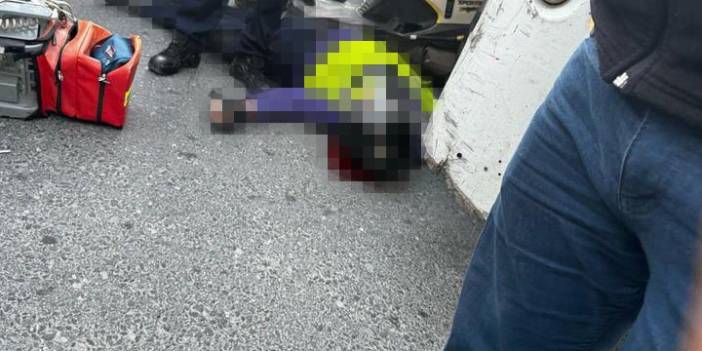 Esenyurt’ta feci kaza! Sipariş yetiştirmeye çalışan kurye kamyonun altında can verdi!