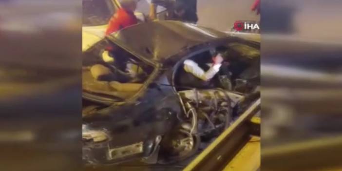 Kontrolden çıkan araç zincirleme kazaya sebep oldu! Ölü ve yaralılar var!