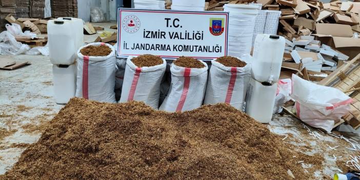 İzmir’de hareketli dakikalar! Kaçak sigara fabrikasına baskın!