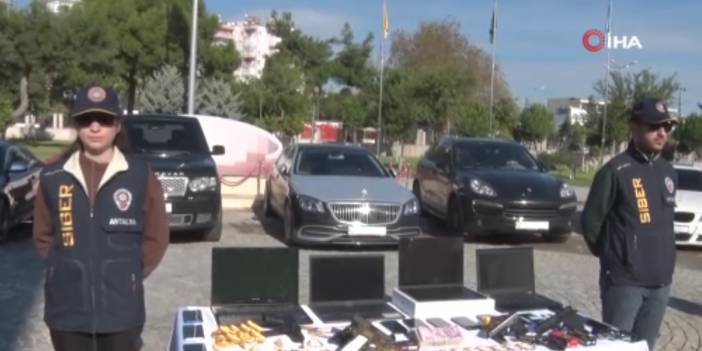 'Sibergöz-14' operasyonuyla çökertilen şebekenin lüks arabaları sergilendi!